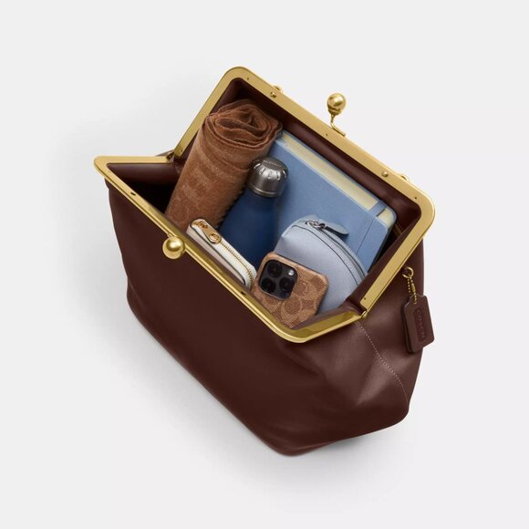 BNIB NWT Authentic Coach Kisslock Framebag - Picture 3 of 6